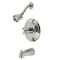 Kingston Brass KB3636AX Tub and Shower Faucet, Polished Nickel KB3636AX - alternate 1